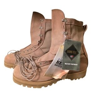 Belleville 7705118 Mens Military‎ Boots Gore-Tex Vibram Tan Suede USA Made 13R